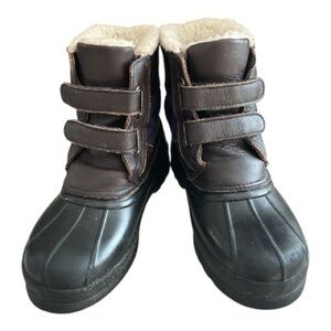 Boys GAP Thinsulate Insulated Brown/Black/Blue Winter Boots
